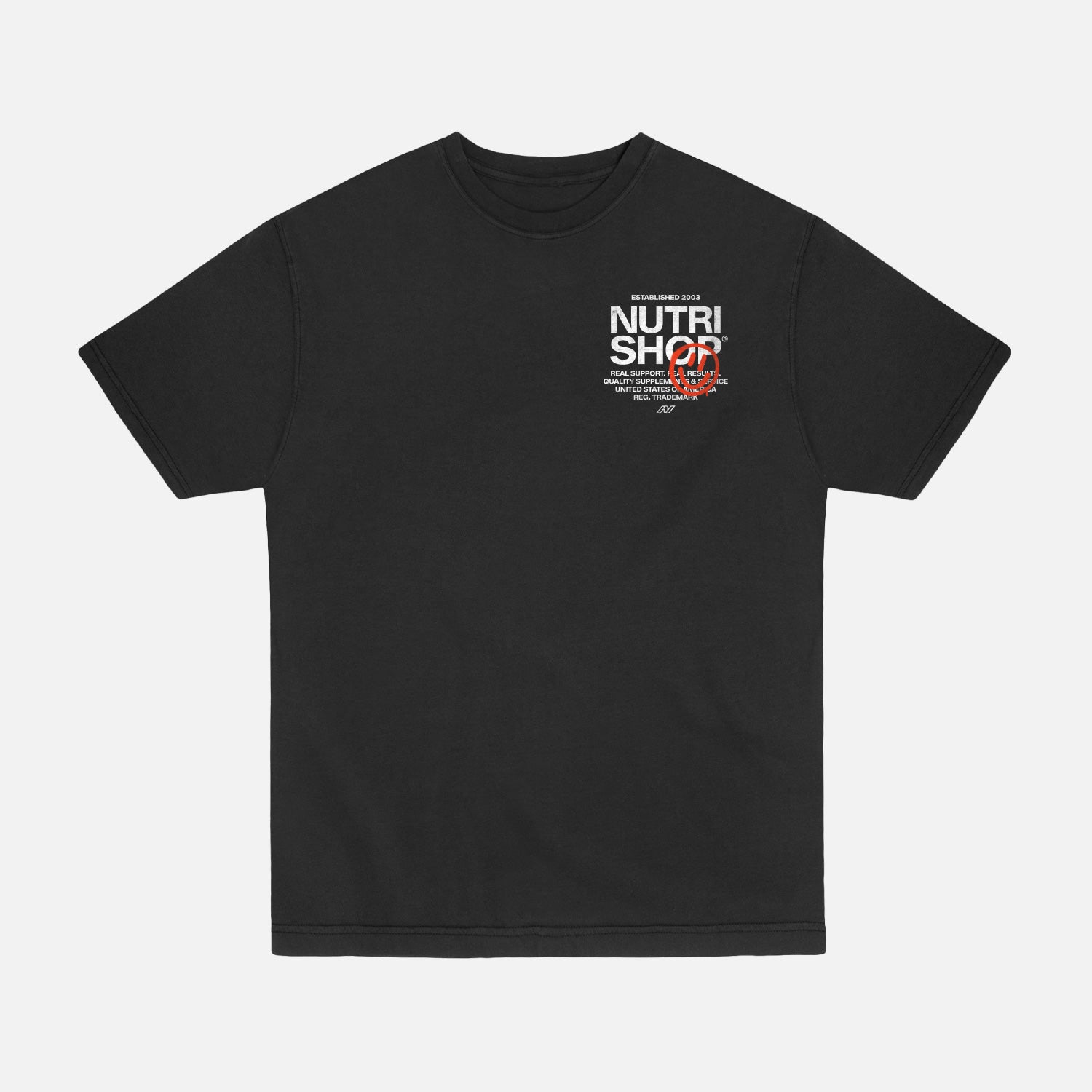 Garment-Dye Happy Stencil T-Shirt